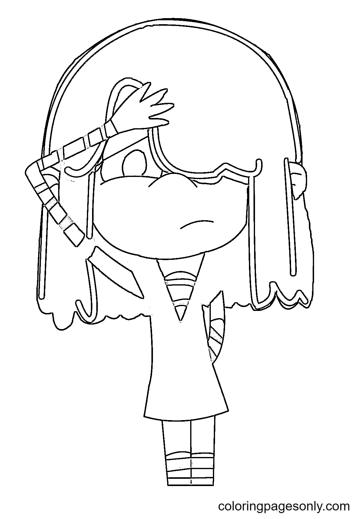 The Loud House Lucy Loud Coloring Page