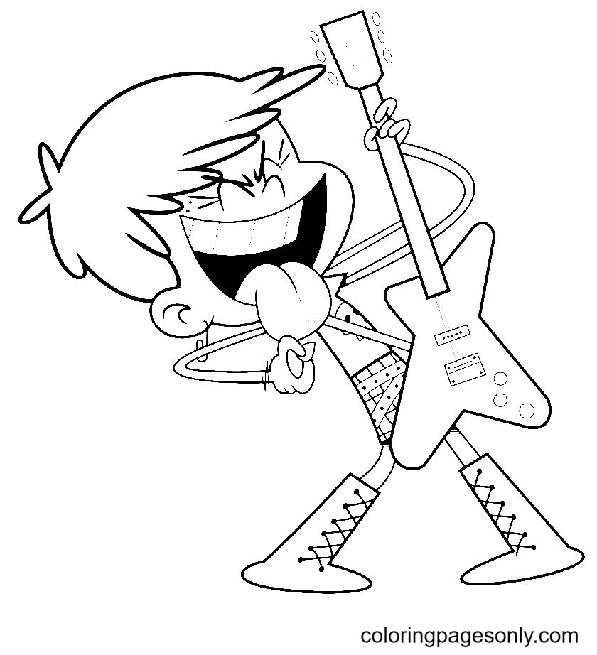 The Loud House Luna Coloring Page