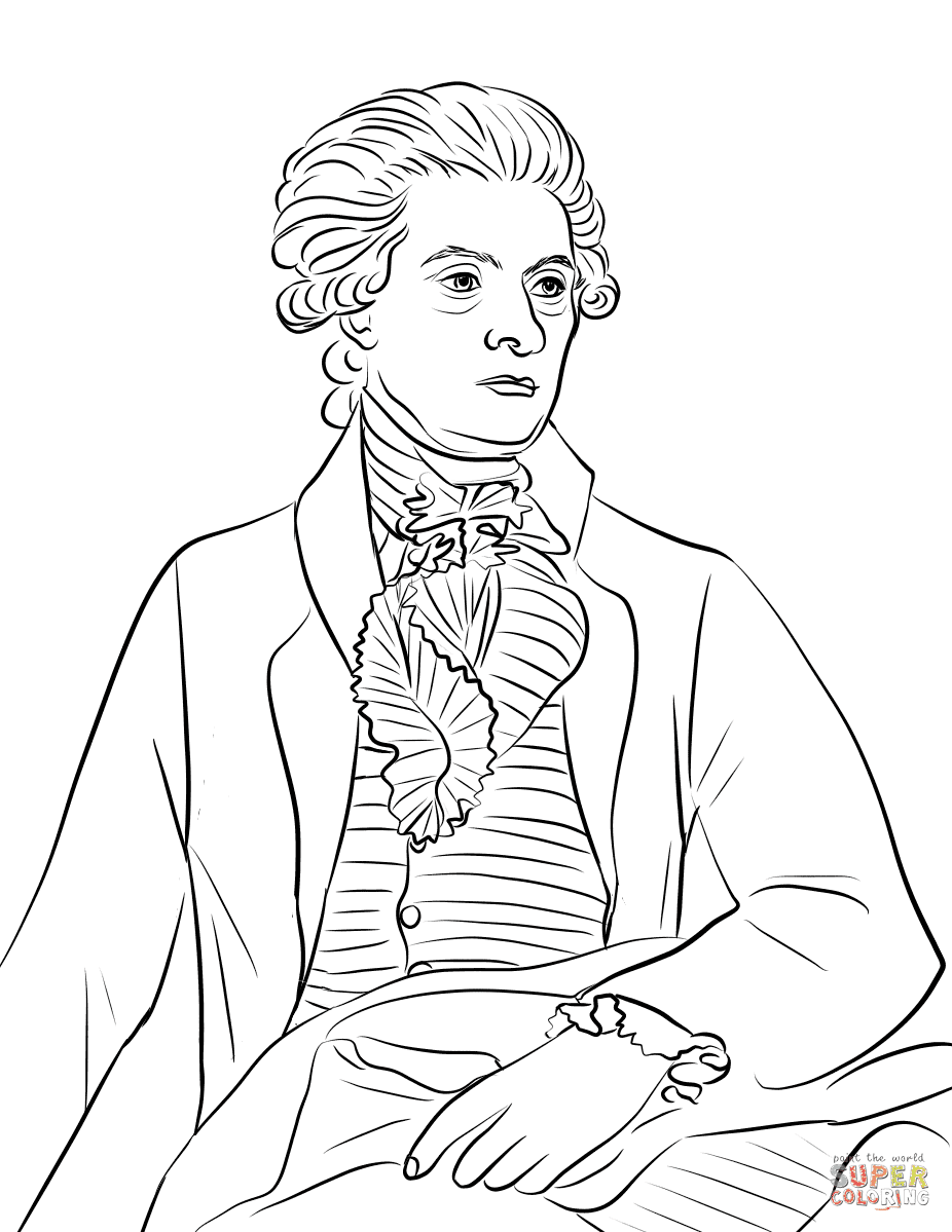 Thomas Jefferson Sheet Coloring Pages