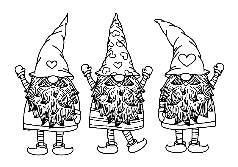 Drie kabouters van Gnome