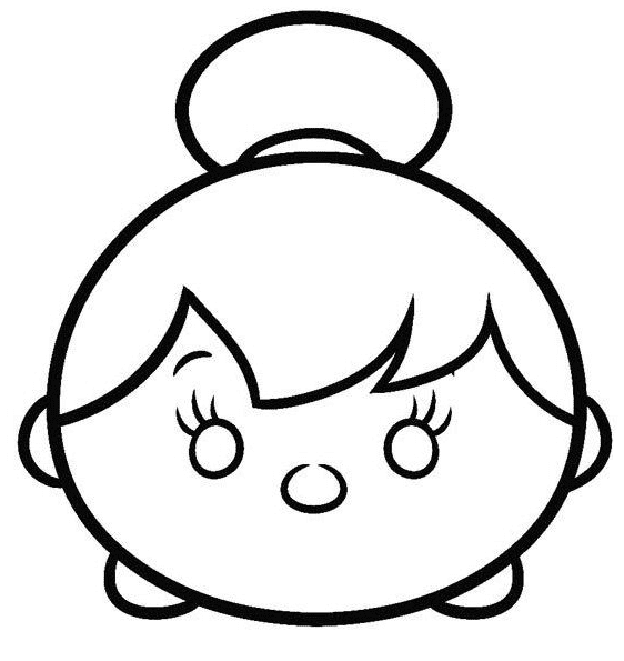 Tinkerbell Tsum Tsum Coloring Page
