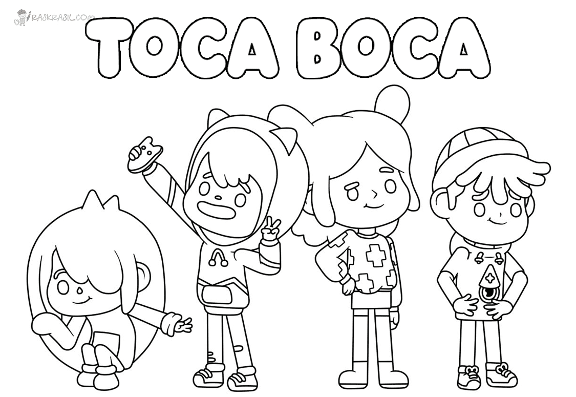 Toca Boca World Coloring Page