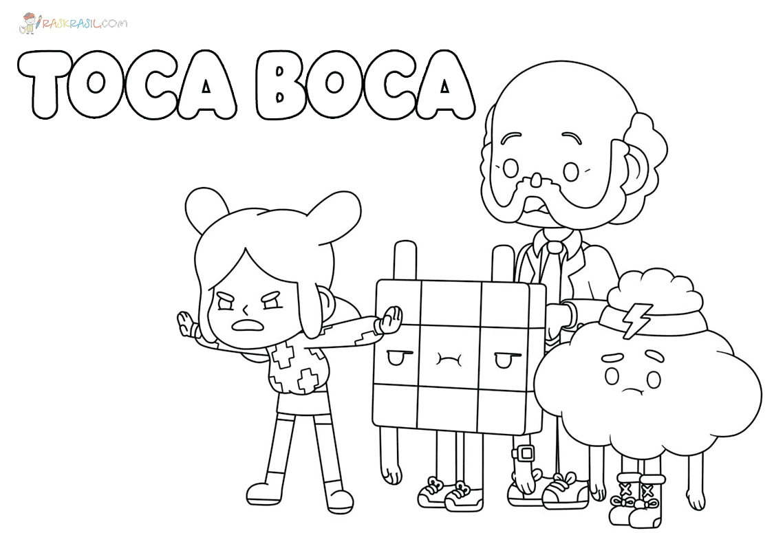 Toca Boca Coloring Pages Printable for Free Download