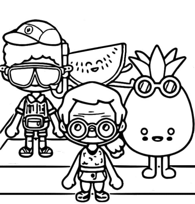 Toca Life Characters Coloring Pages