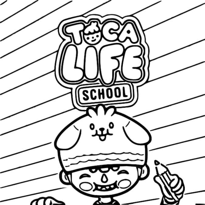 Toca Life School Coloring Pages