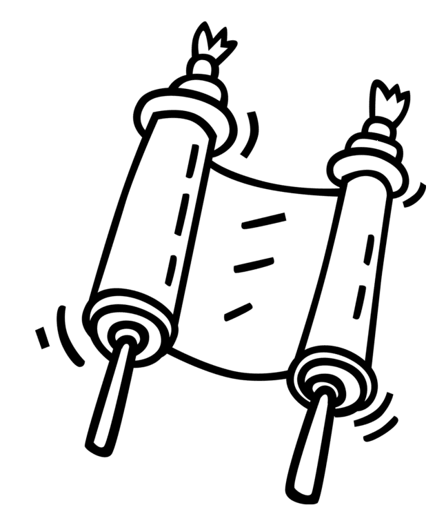 Torah Scroll Free Coloring Pages