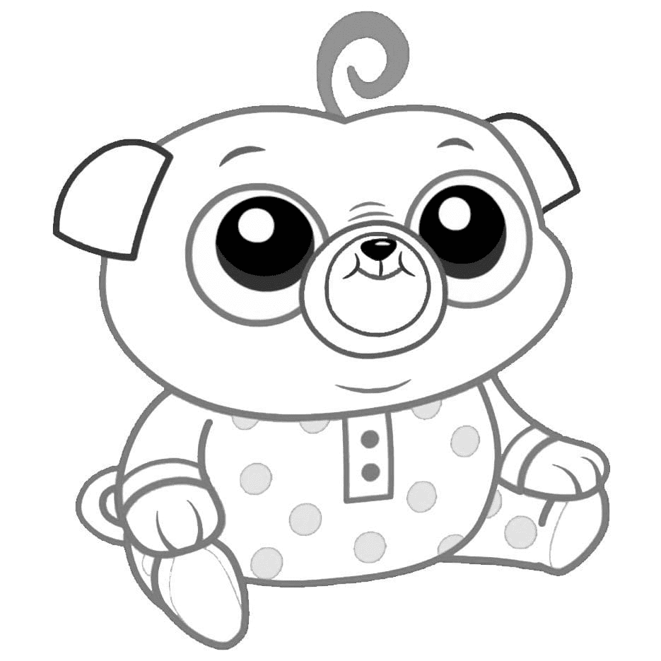 Totsy Tot Pug Coloring Pages