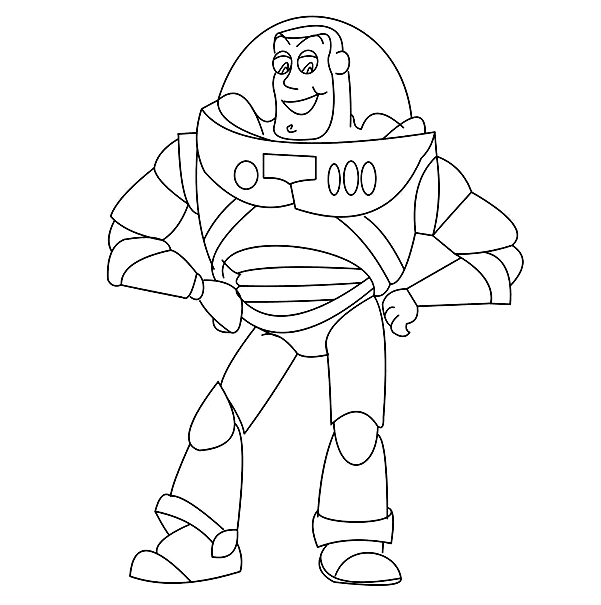 Toy Story Buzz Lightyear Coloring Page