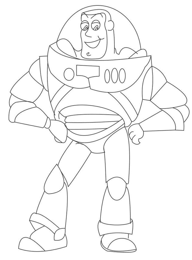 Toy Story Buzz Lightyear Coloring Page