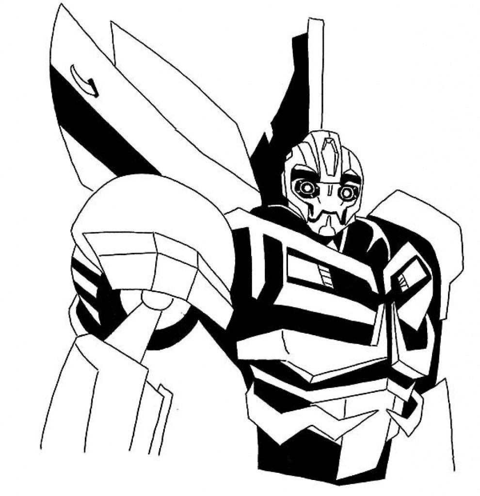 Transformers Bumblebee Sheets Coloring Page