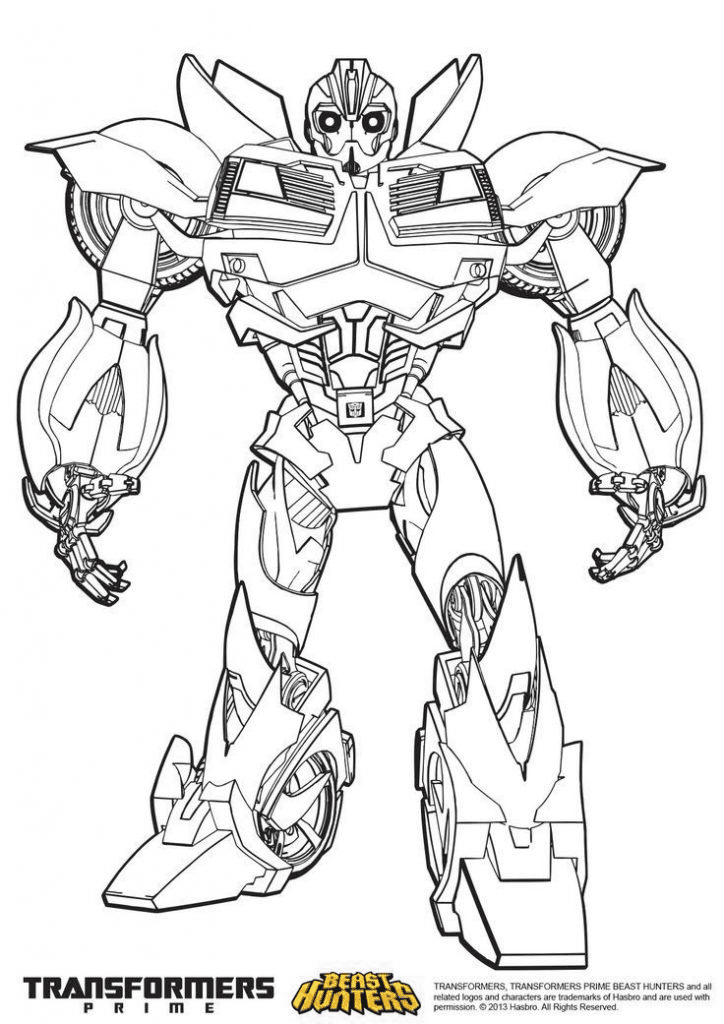 Transformers Bumblebee to Print Coloring Page