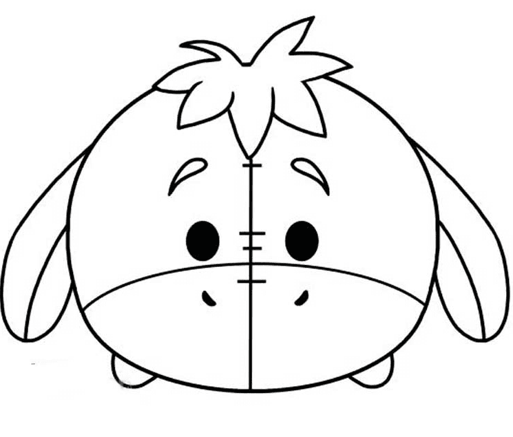 Tsum Tsum Eeyore Coloring Pages