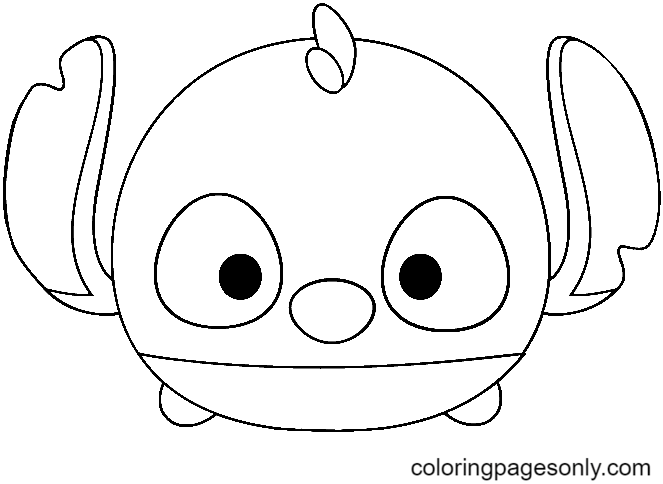 TsumTsum Stitch Coloring Pages