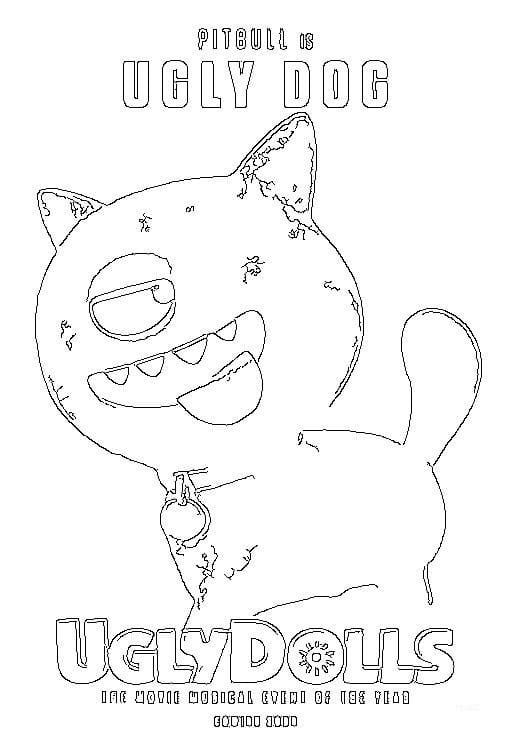 Ugly Dog from UglyDolls Coloring Page
