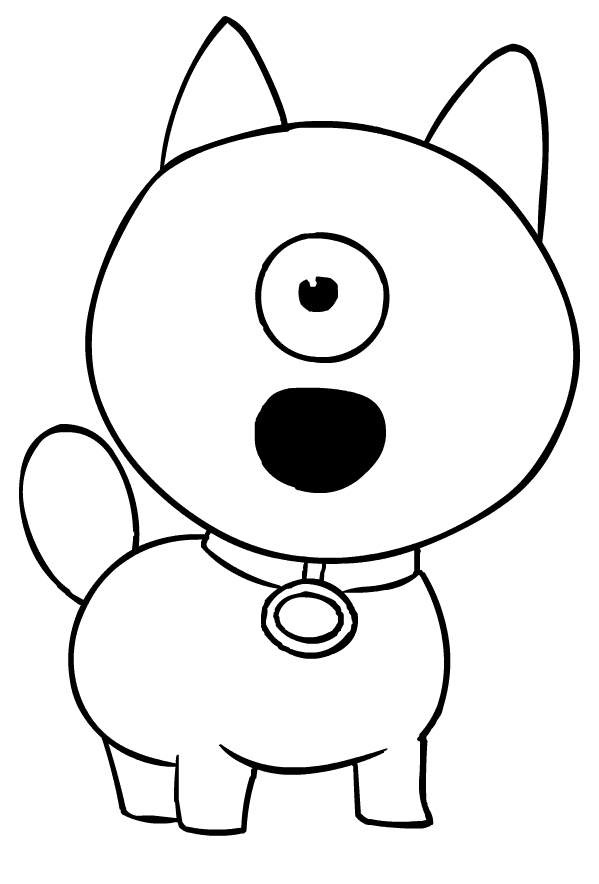 Desenhos para colorir de cachorro feio - Desenhos para colorir gratuitos  para impressão