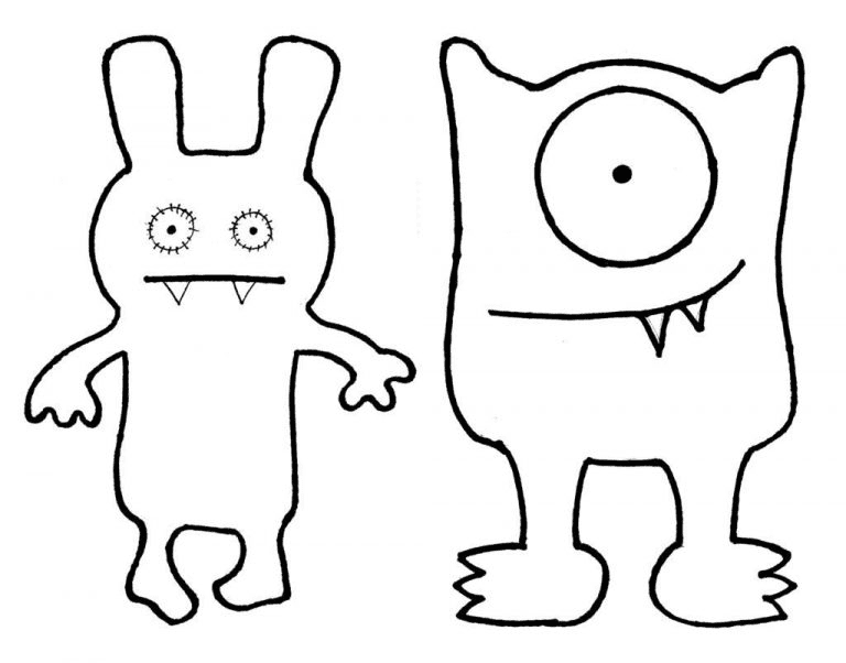 Uglydoll Characters Coloring Pages