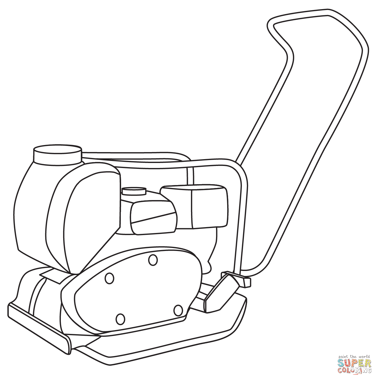 Vibratory Compactor Coloring Pages