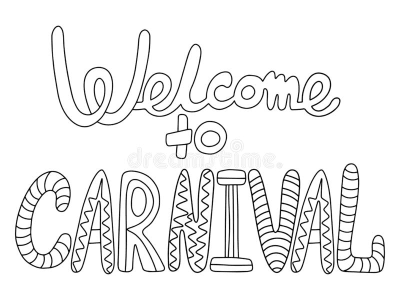 Welcome To Carnival Coloring Pages