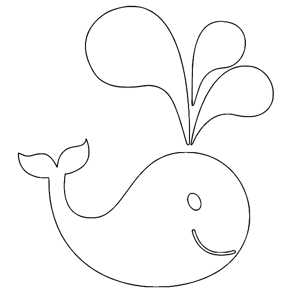 Whale Spouting Art Coloring Pages