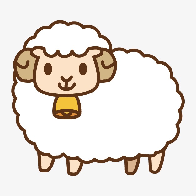绵羊和哈士奇涂色页：发现孩子身边更多可爱的动物