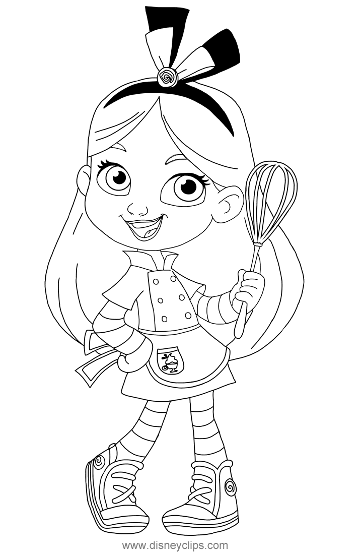 Alice from Alice’s Wonderland Bakery Coloring Page