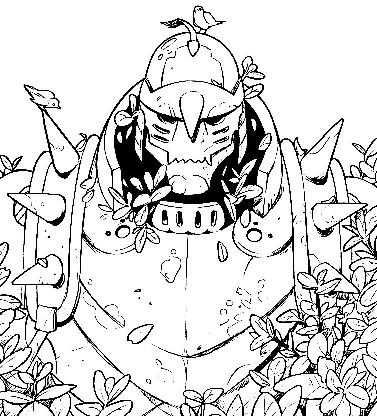 Alphonse Elric from Fullmetal Alchemist Coloring Pages