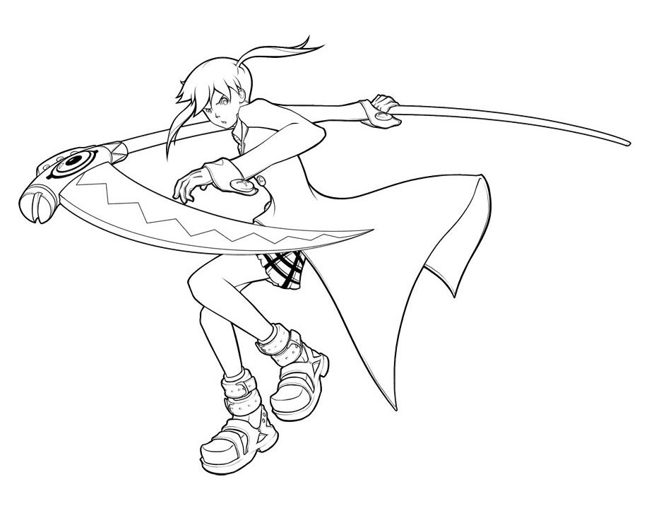Amazing Maka Albarn Coloring Pages
