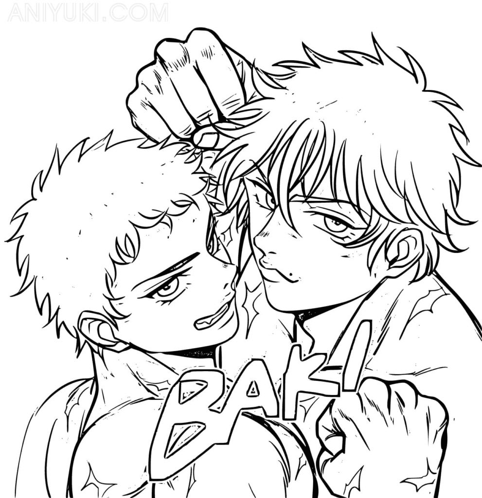 Anime Baki Coloring Pages