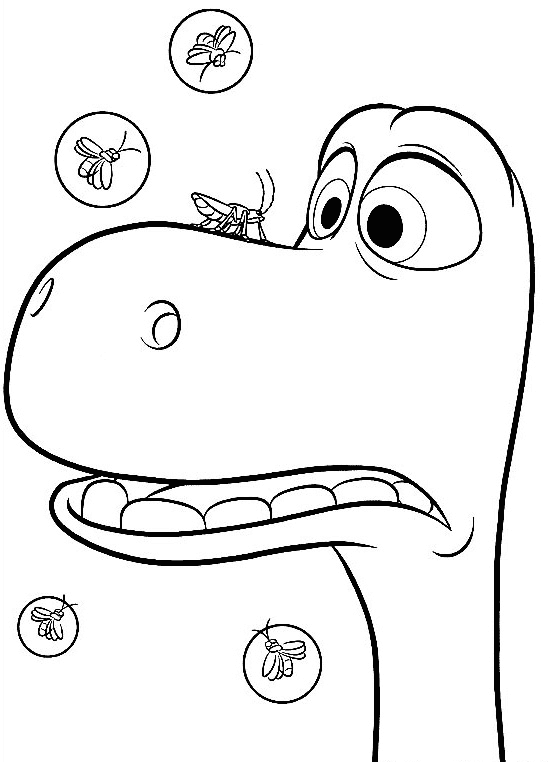 Arlo Meets Bugs Coloring Page