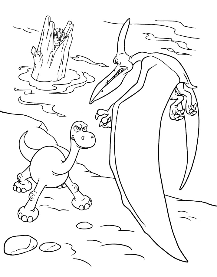Арло сталкивается с Ударом Грома, чтобы защитить место от Хорошего Динозавра