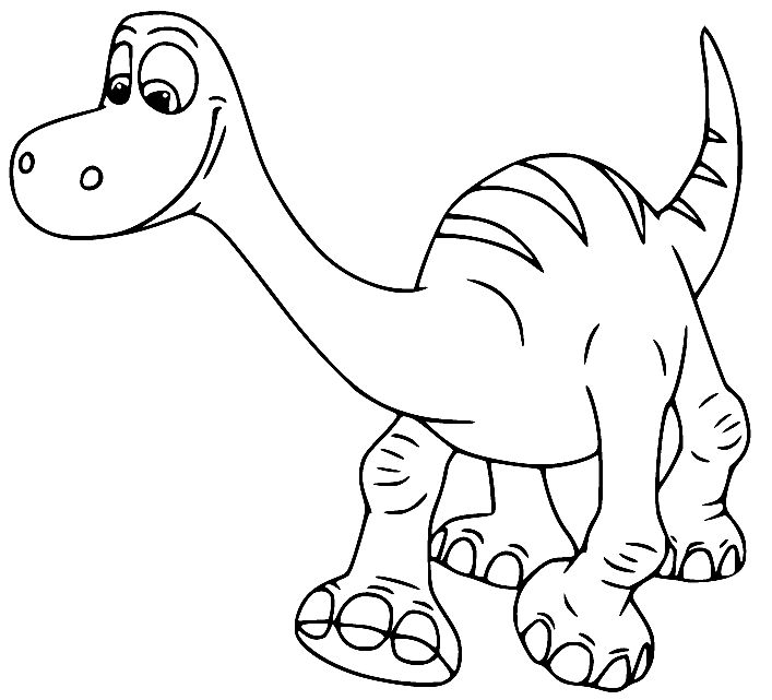 Arlo de Apatosaurus uit The Good Dinosaur
