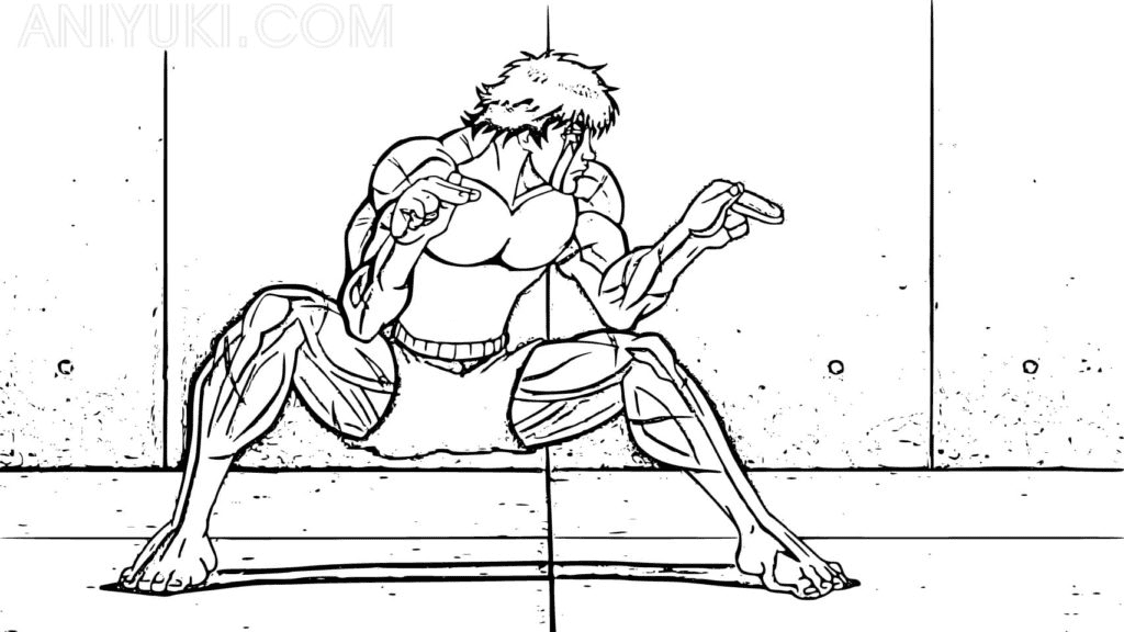 Awesome Baki Coloring Pages