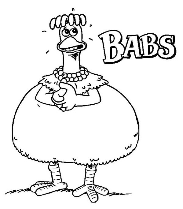 Babs Coloring Page