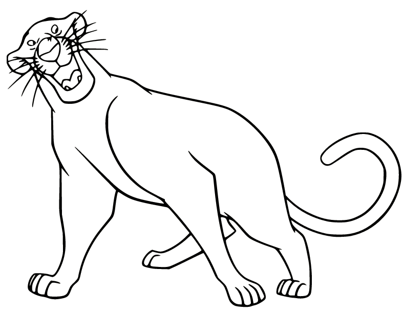Bagheera Coloring Pages