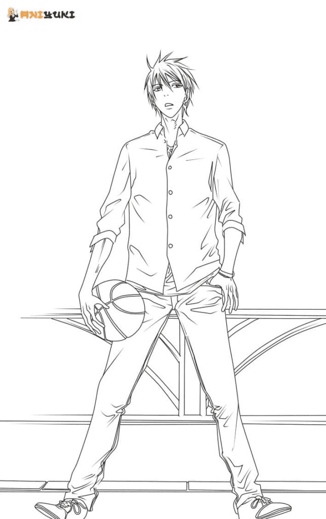 Basketball player Coloring Page