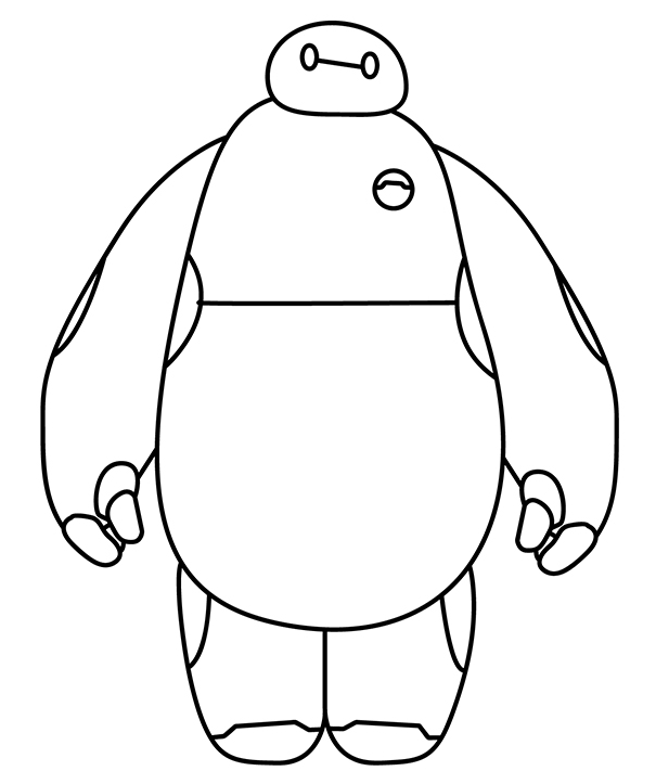 Baymax Hero Coloring Pages