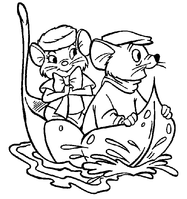 Bernard and Bianca Coloring Pages