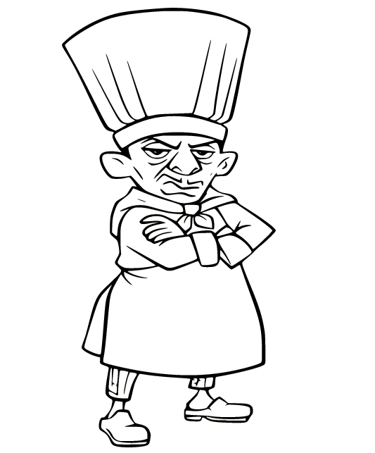 Chef-kok Skinner van Ratatouille uit Ratatouille
