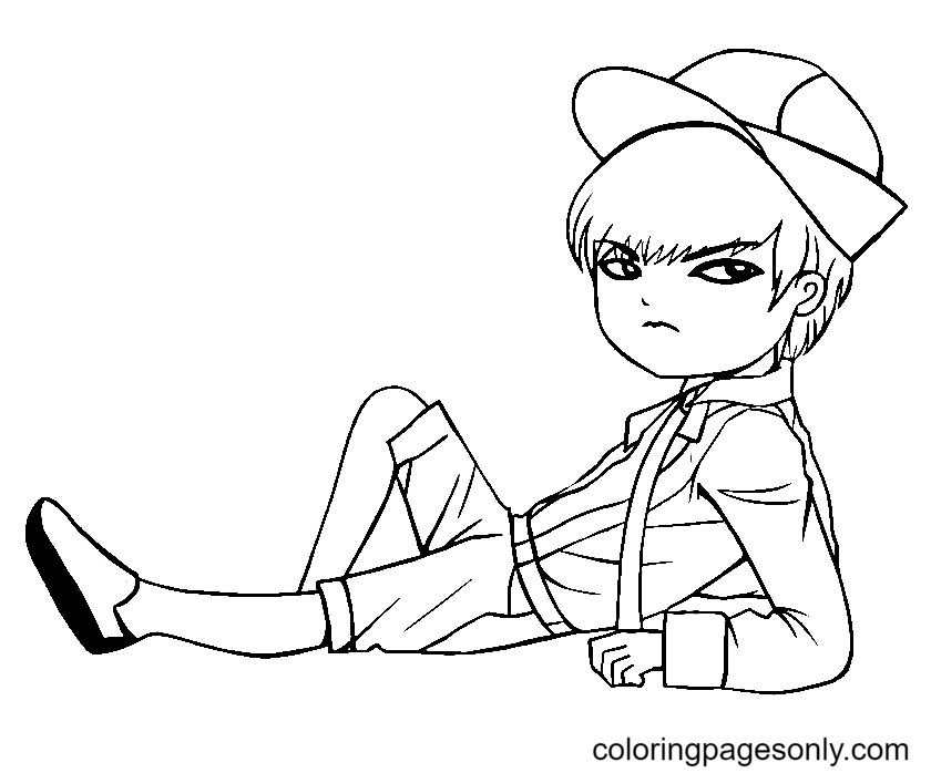 Chibi G-Dragon Coloring Pages
