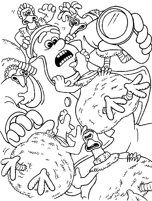 Chicken Run Printable Coloring Pages