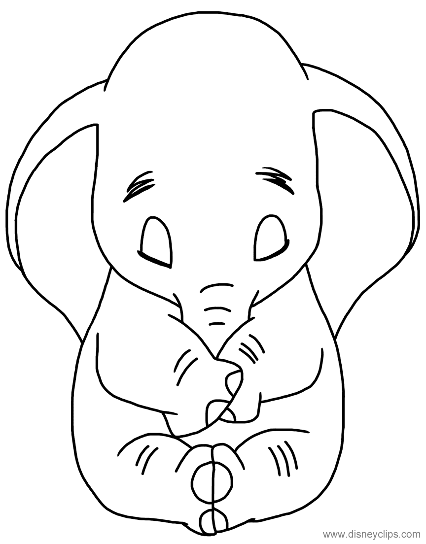 Schattige Baby Dumbo van Dumbo