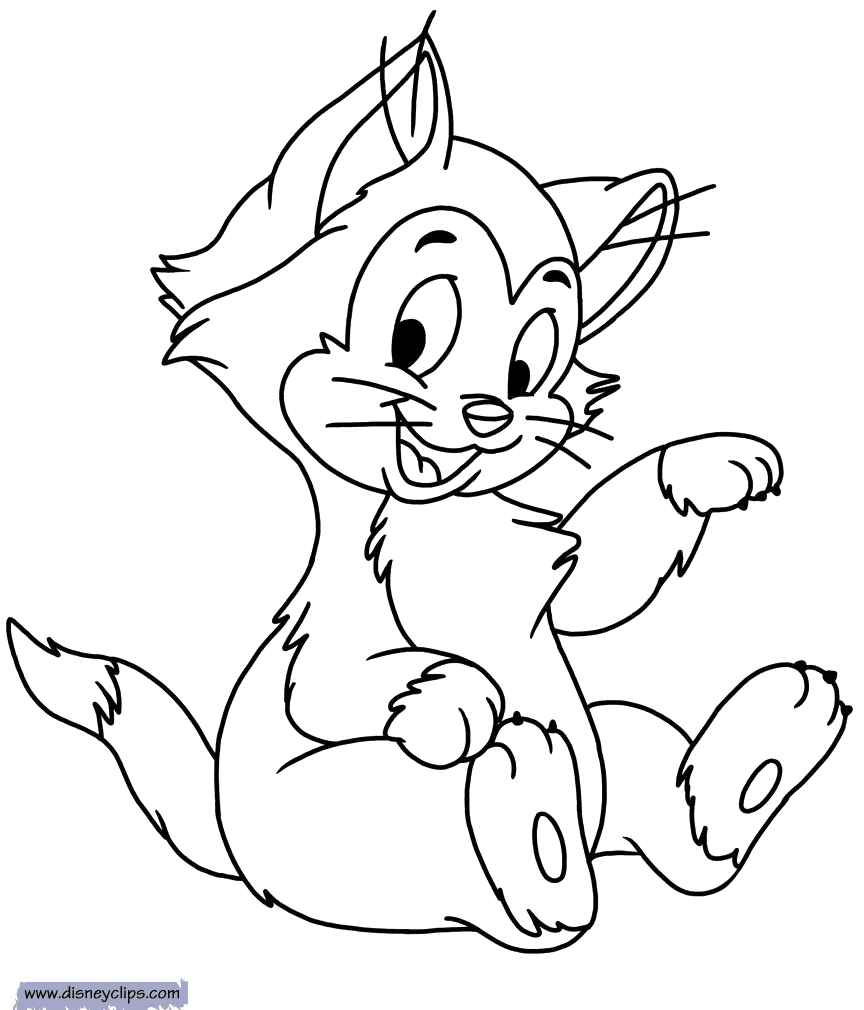 Cute Figaro Coloring Page