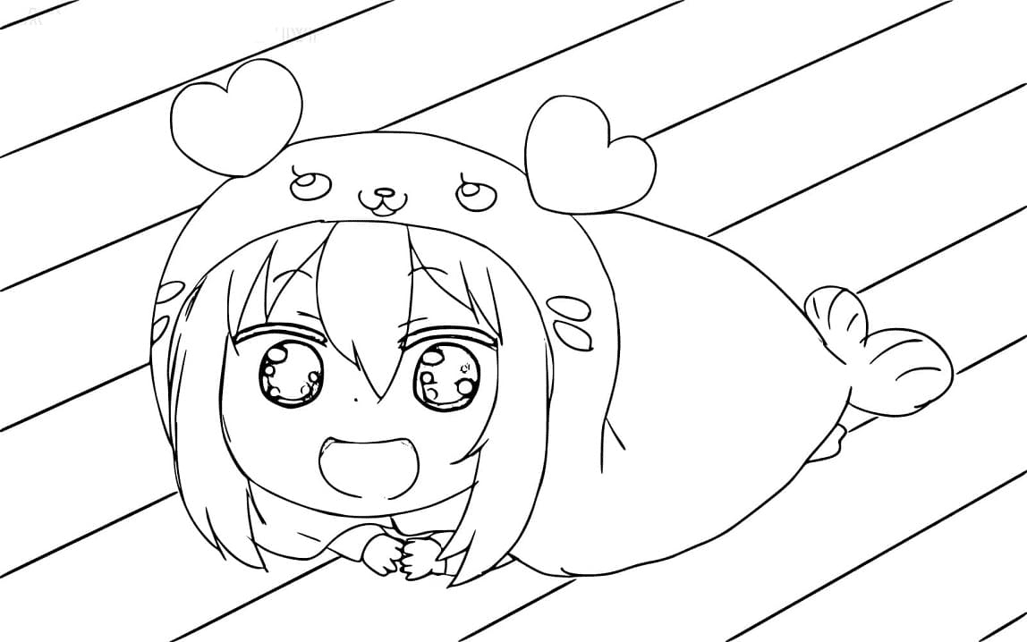 Cute Umaru Doma Coloring Pages