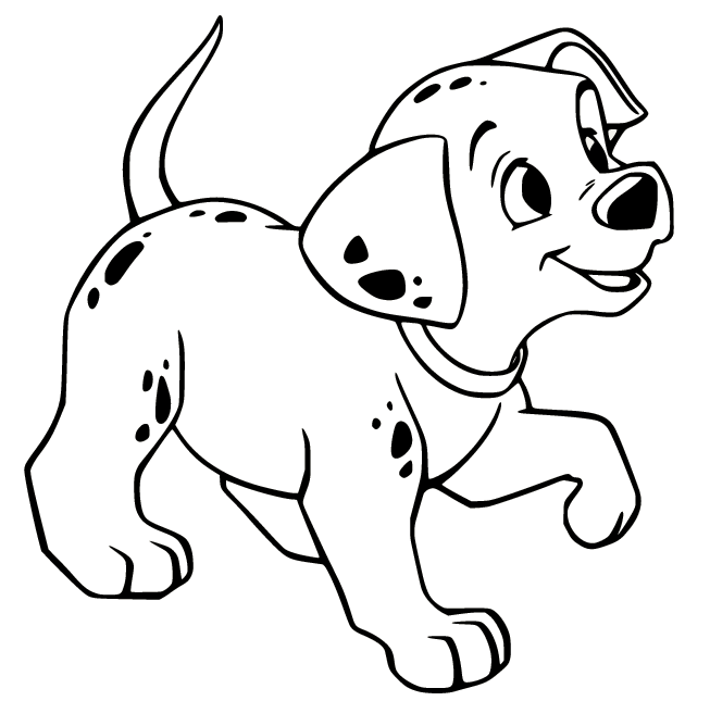 Dalmatian Running Coloring Pages