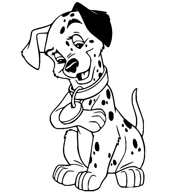 Dalmatian with a Medal from 101 Dalmatians