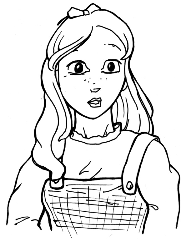 Dorothy Gale Printable Coloring Page