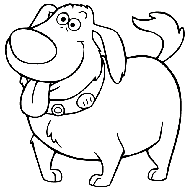 Dug from Up Coloring Page