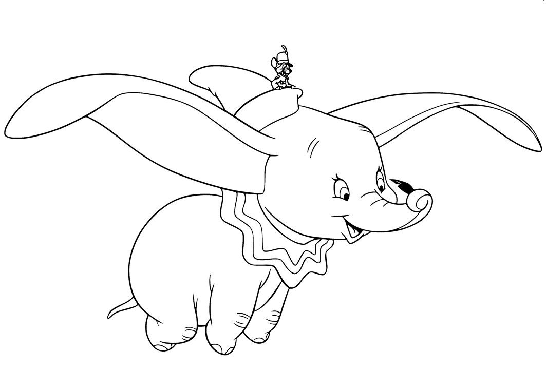 Dumbo vola con Timothy di Dumbo