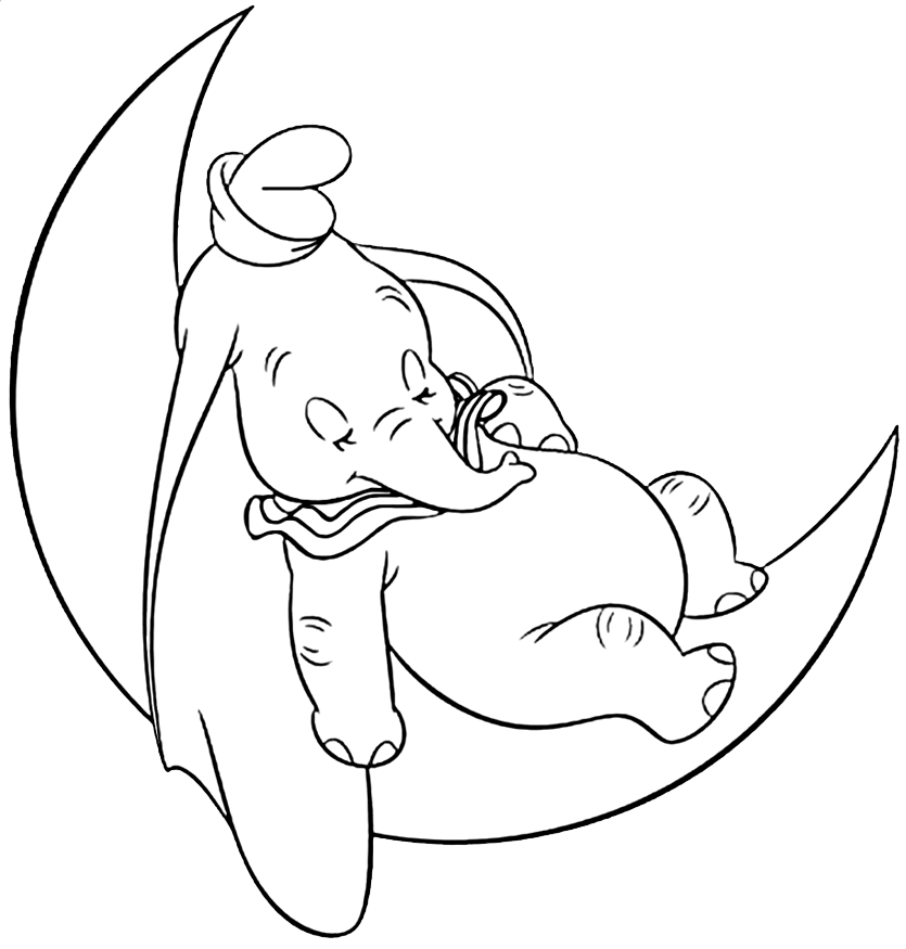 Dumbo met Maan van Dumbo
