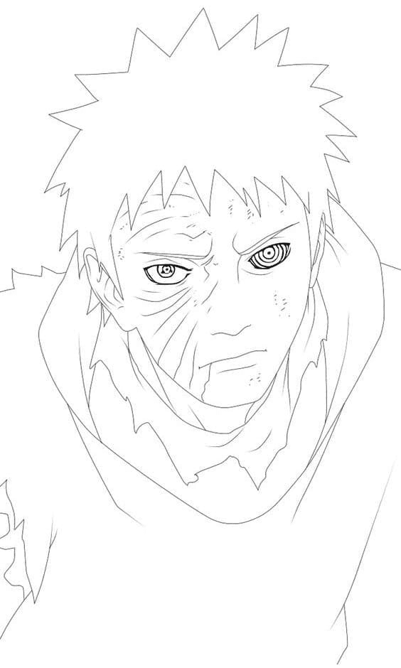Evil Obito Coloring Pages